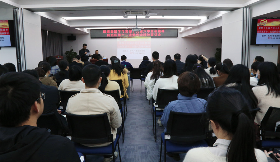 國宏集團(tuán)舉辦學(xué)習(xí)貫徹十九屆六中全會和自治區(qū)第十二次黨代會精神宣講會